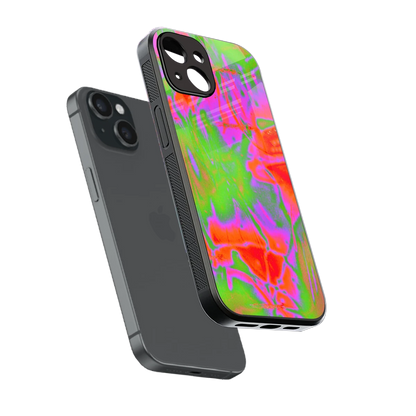 Triple Glow sleek iphone 15 cover with tempered glass back and TPU edges