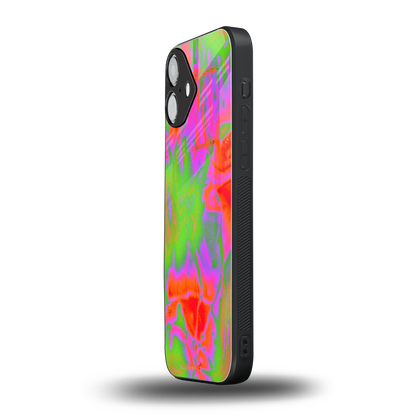 Triple Glow iphone 16 plus mobile cover | shockproof glass phone case