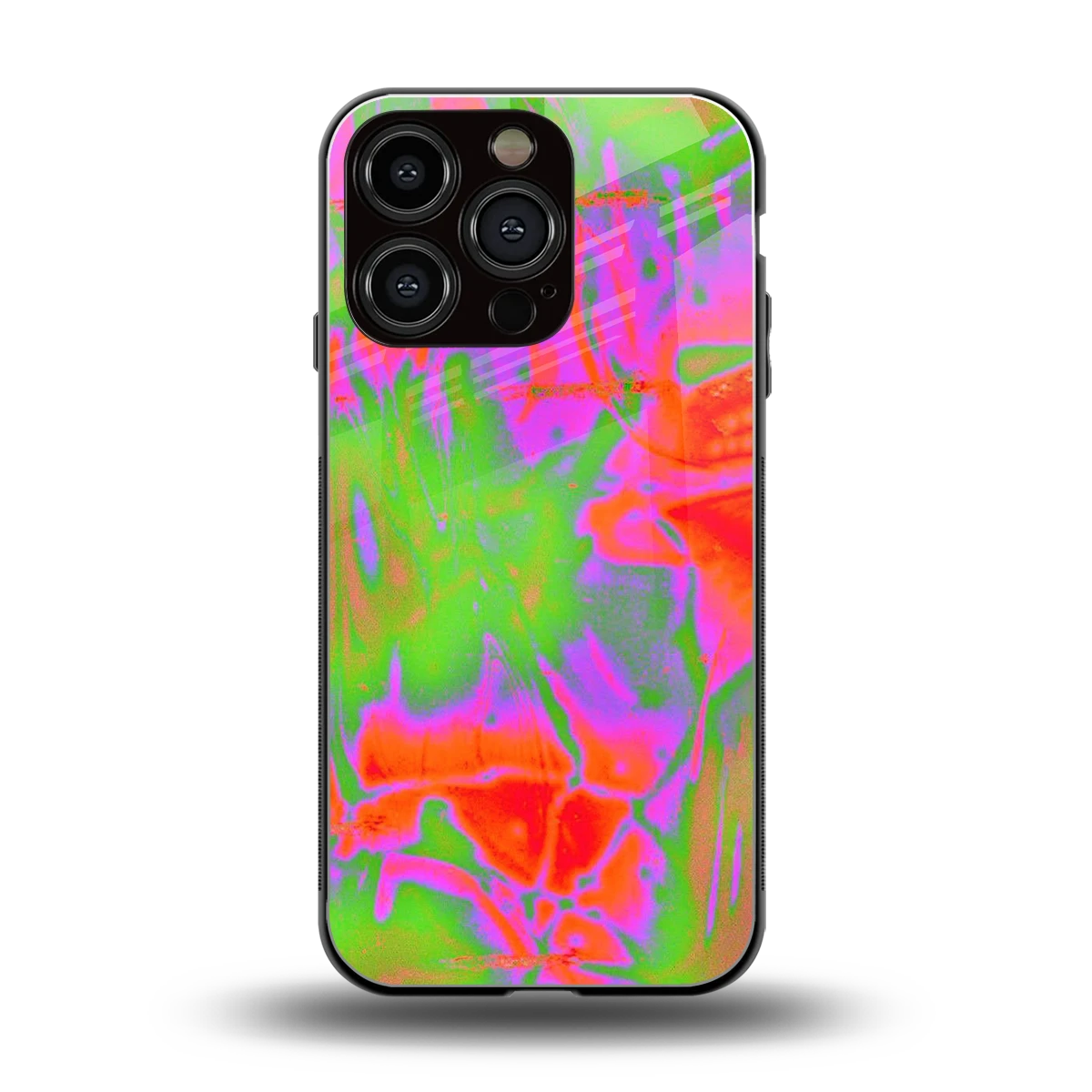 Triple Glow back phone cover | glass case for iphone 16 pro