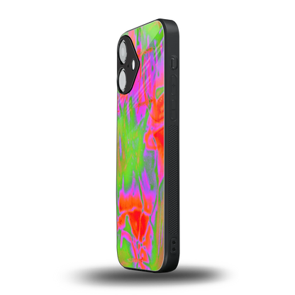 Triple Glow iPhone 16 mobile cover | shockproof glass phone case
