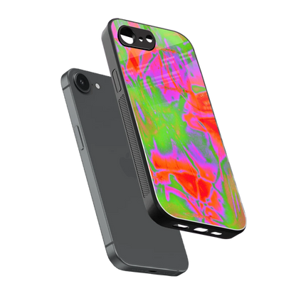 Triple Glow sleek iphone 16e cover with tempered glass back and TPU edges