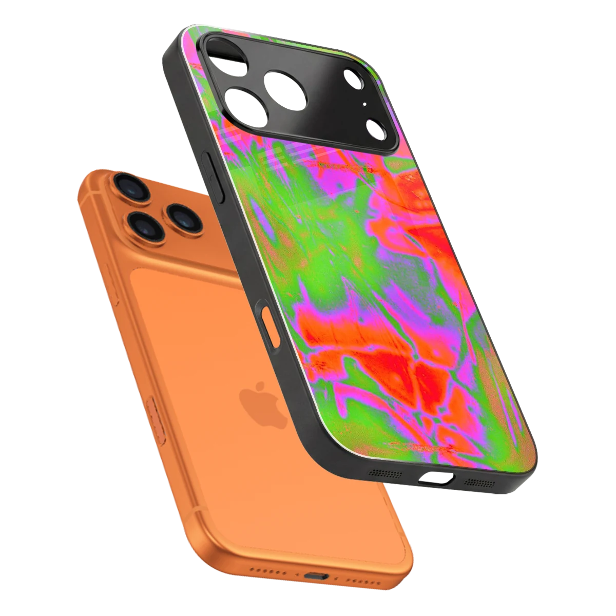 Triple Glow sleek iphone 17 pro cover with tempered glass back and TPU edges
