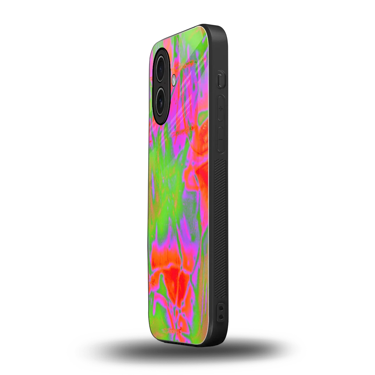 Triple Glow iphone 17 mobile cover | shockproof glass phone case