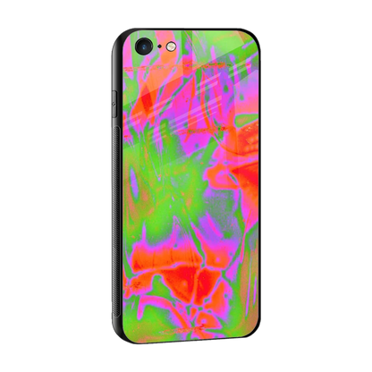 Triple Glow sleek iphone 6s plus cover with tempered glass back and TPU edges