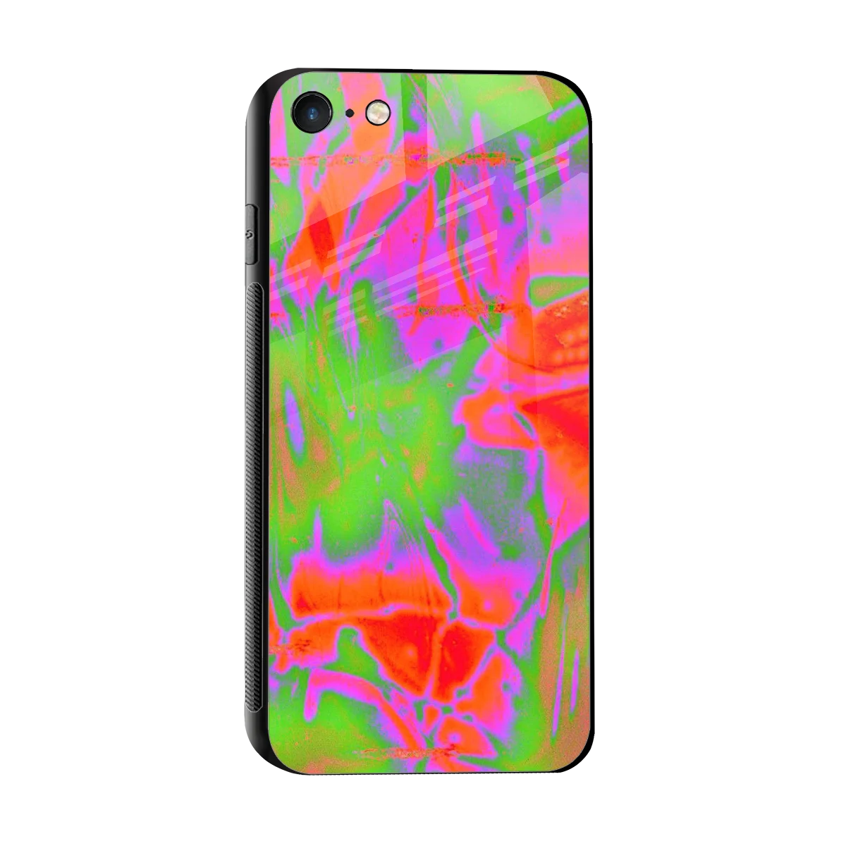 Triple Glow sleek iphone 7 cover with tempered glass back and TPU edges