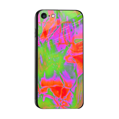 Triple Glow sleek iphone 7 cover with tempered glass back and TPU edges