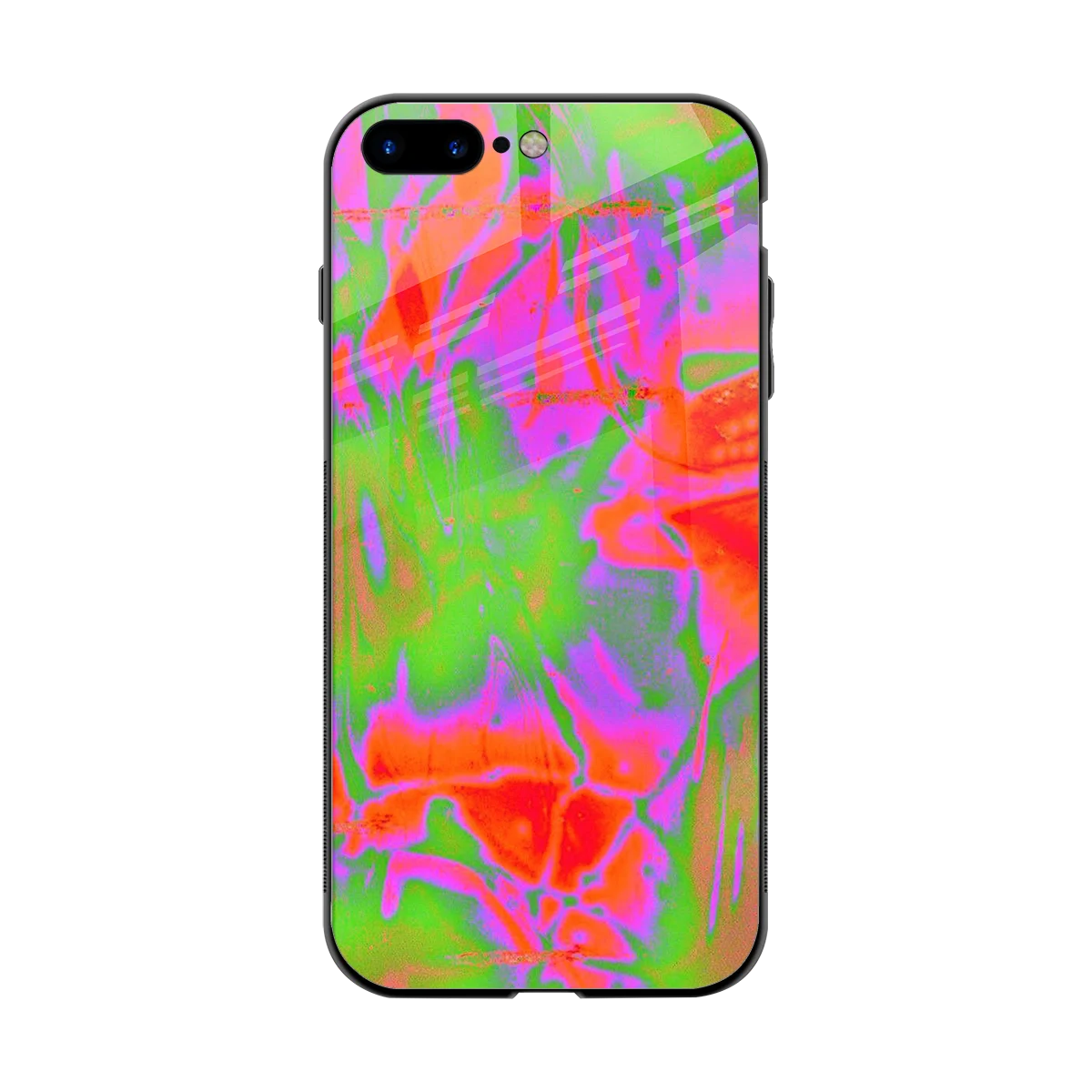 Triple Glow back phone cover | glass case for iphone 8 plus