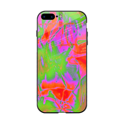 Triple Glow back phone cover | glass case for iphone 8 plus