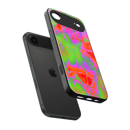 Triple Glow sleek iphone air cover with tempered glass back and TPU edges
