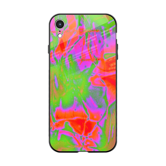 Triple Glow back phone cover | glass case for iphone xr