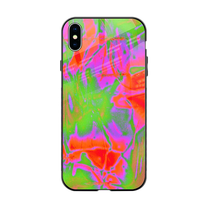 Triple Glow back phone cover | glass case for iphone xs max