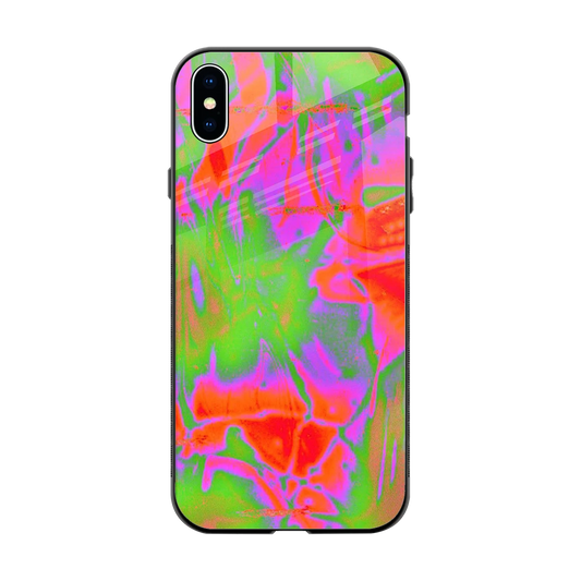 Triple Glow back phone cover | glass case for iphone xs max