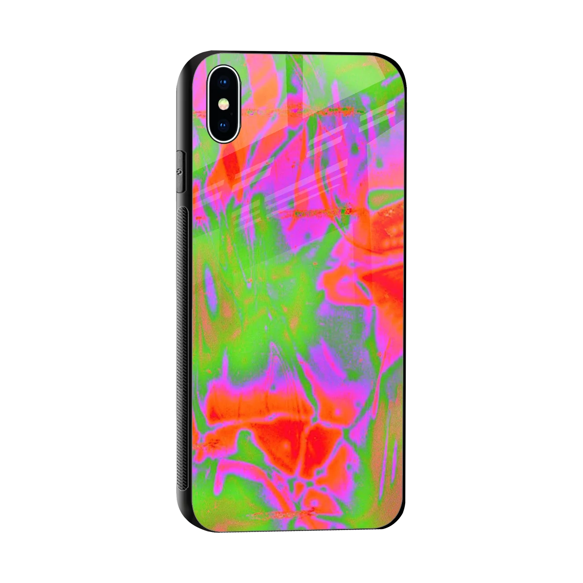 Triple Glow sleek iphone xs max cover with tempered glass back and TPU edges