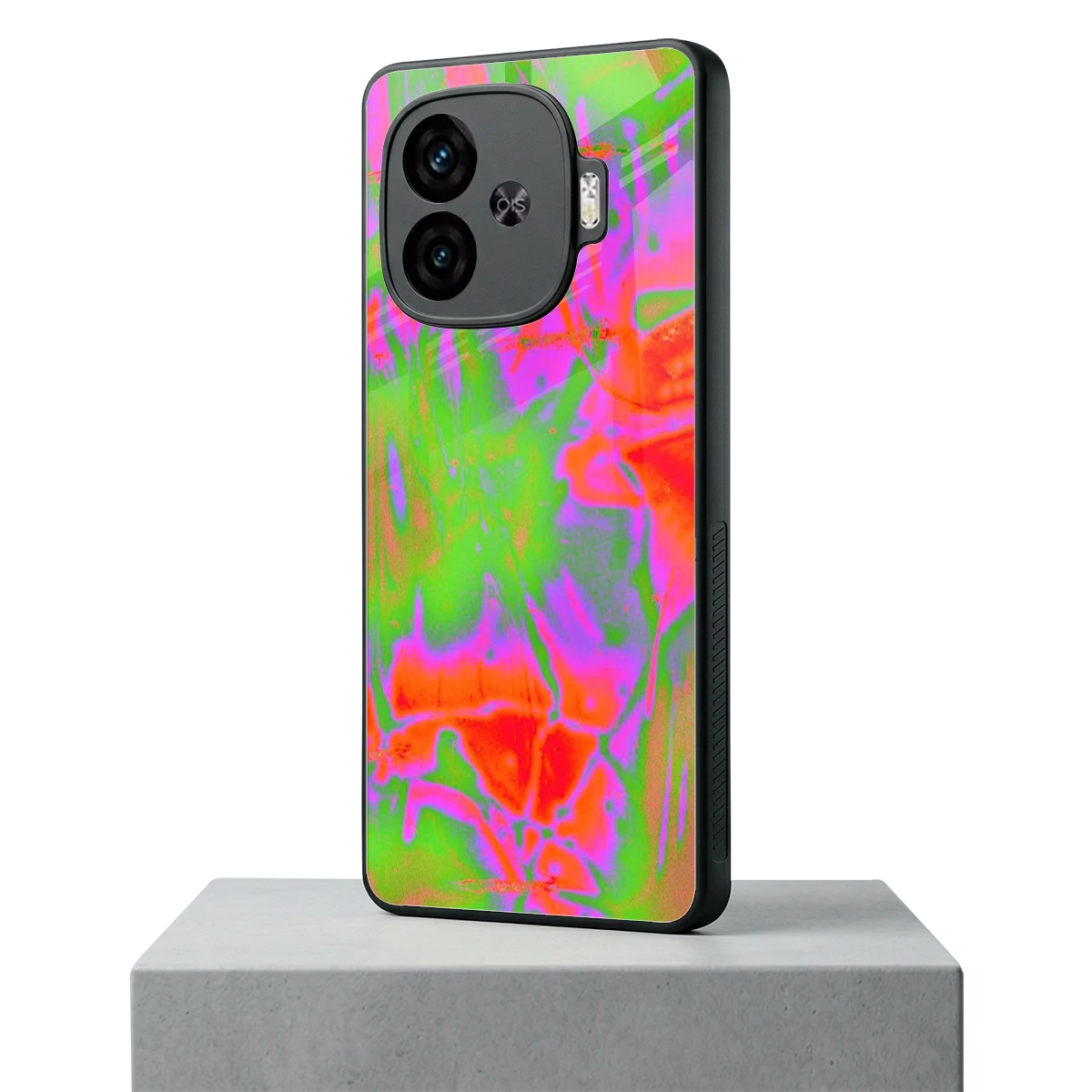 Triple Glow iqoo neo 10r 5g mobile cover | shockproof glass phone case