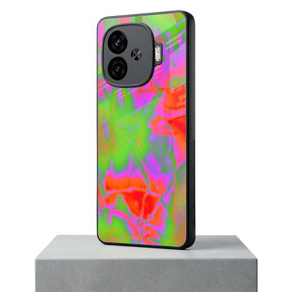 Triple Glow iqoo neo 10r 5g mobile cover | shockproof glass phone case
