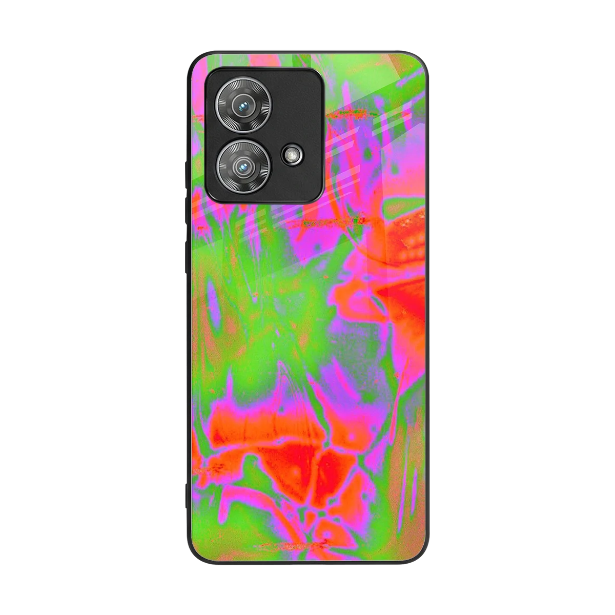 Triple Glow back phone cover | glass case for motorola edge 40 neo 5g