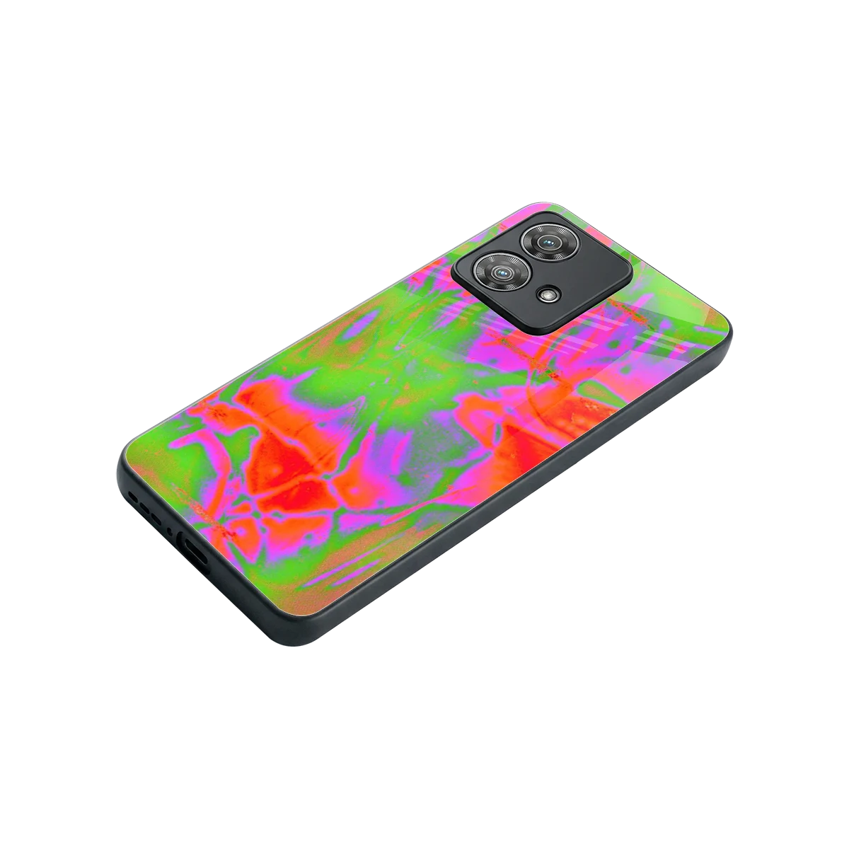 Triple Glow stylish phone case for motorola edge 40 neo 5g | glossy glass and slim fit