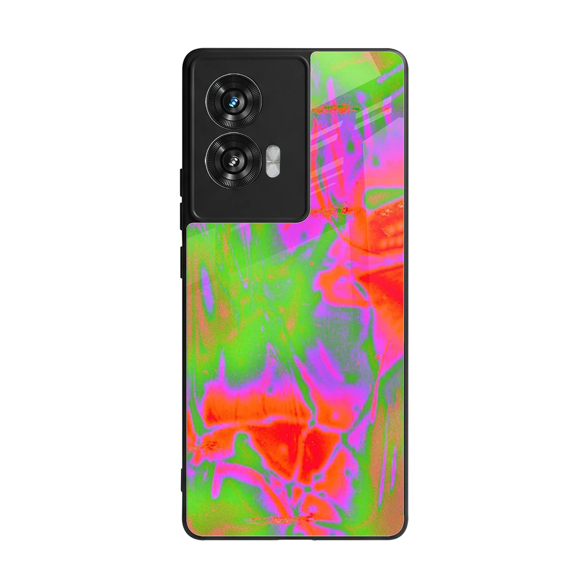 Triple Glow back phone cover | glass case for motorola edge 50 fusion