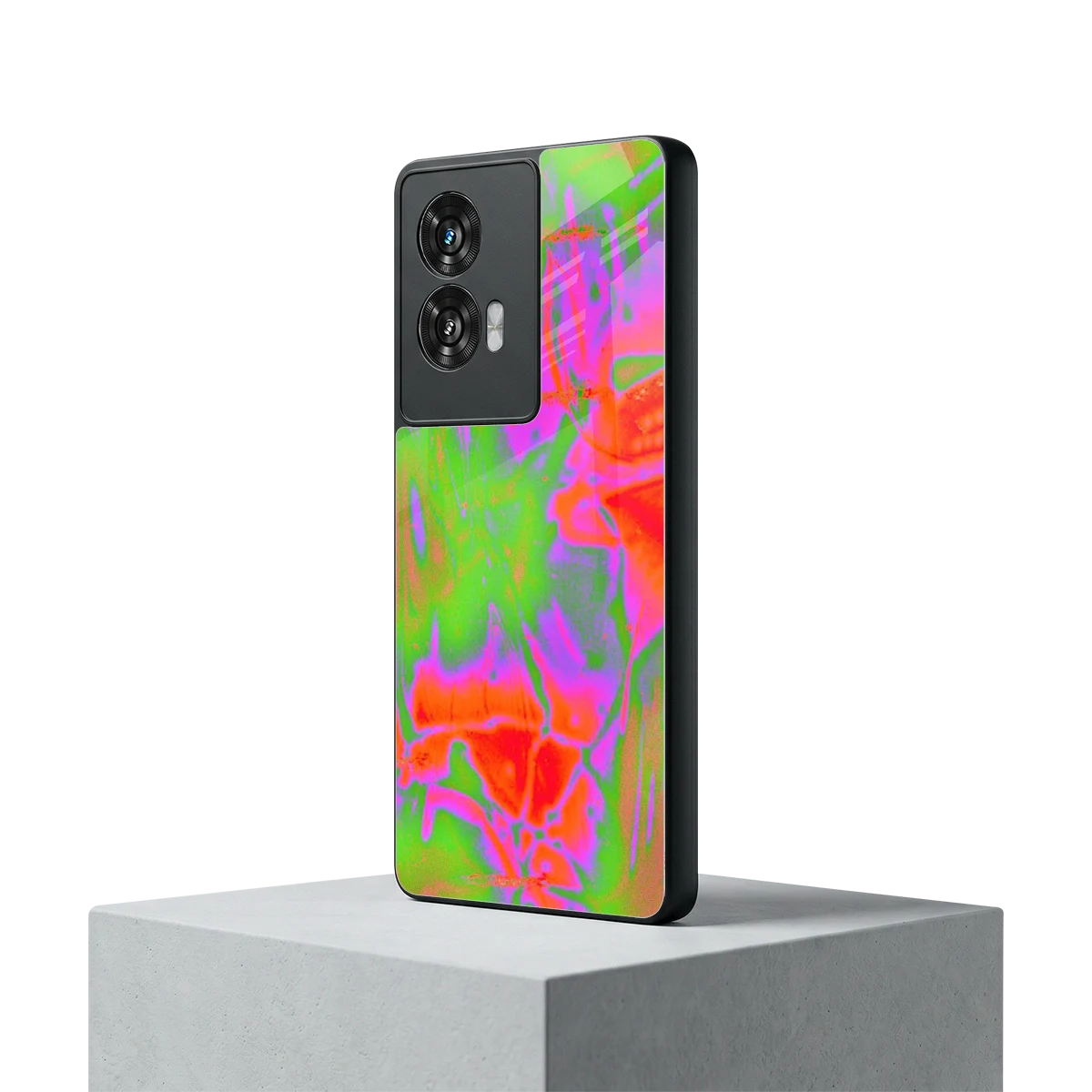 Triple Glow motorola edge 50 fusion mobile cover | shockproof glass phone case