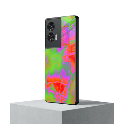 Triple Glow motorola edge 50 fusion mobile cover | shockproof glass phone case