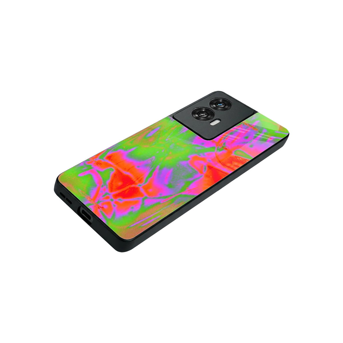 Triple Glow stylish phone case for motorola edge 50 fusion | glossy glass and slim fit