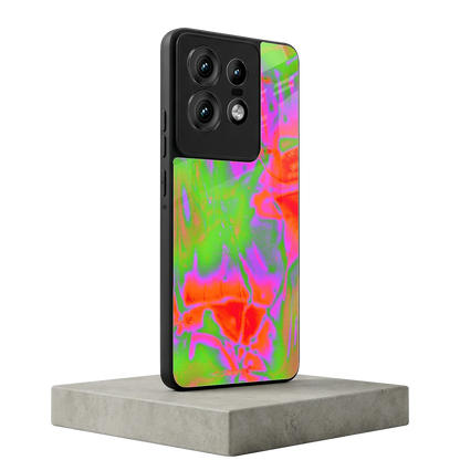 Triple Glow motorola edge 50 pro mobile cover | shockproof glass phone case