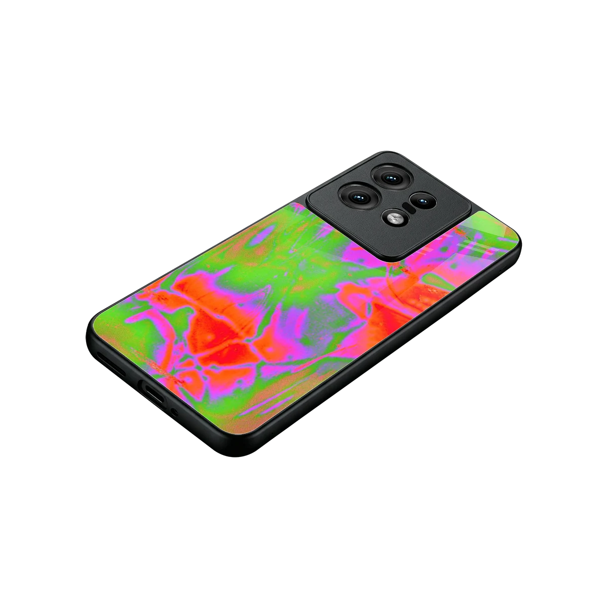 Triple Glow stylish phone case for motorola edge 50 pro | glossy glass and slim fit