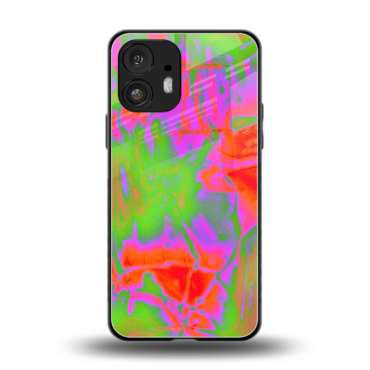 Triple Glow back phone cover | glass case for nothing phone 2