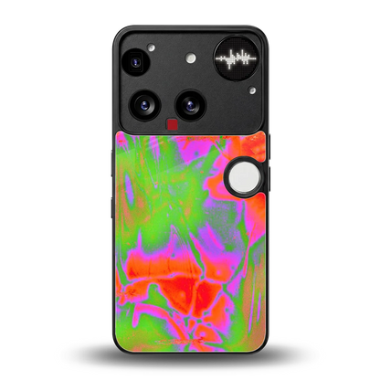 Triple Glow back phone cover | glass case for nothing phone 3