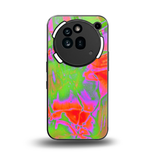 Triple Glow back phone cover | glass case for nothing phone 3a pro