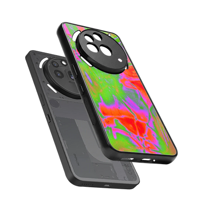 Triple Glow sleek nothing phone 3a pro cover with tempered glass back and TPU edges