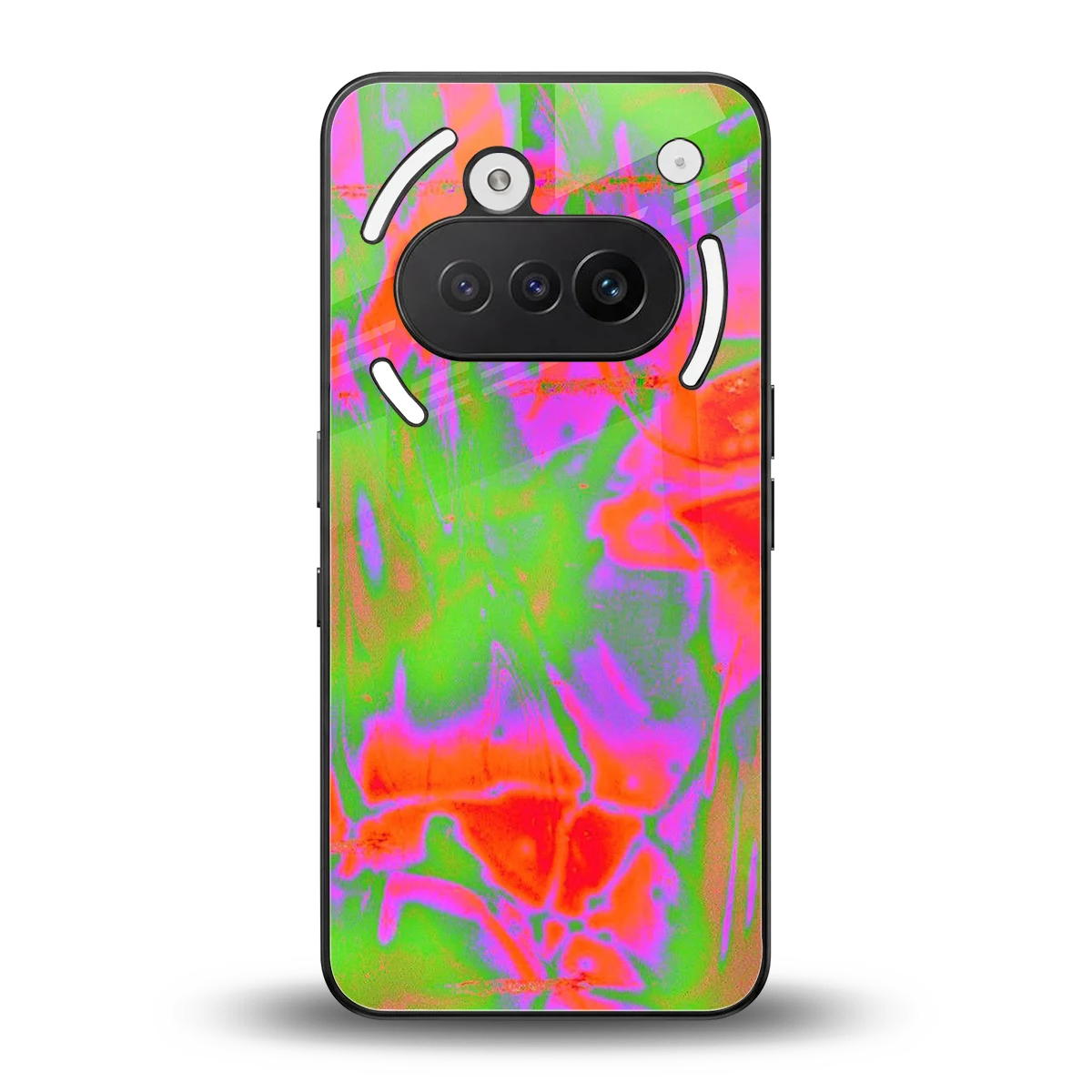 Triple Glow back phone cover | glass case for nothing phone 3a