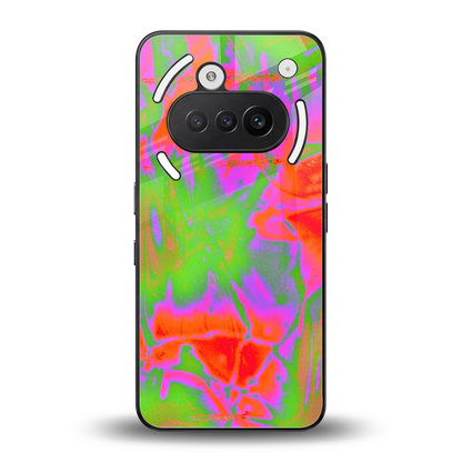 Triple Glow back phone cover | glass case for nothing phone 3a
