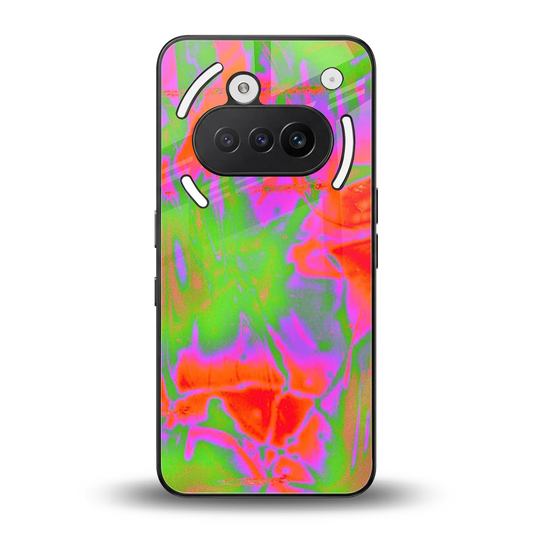 Triple Glow back phone cover | glass case for nothing phone 3a
