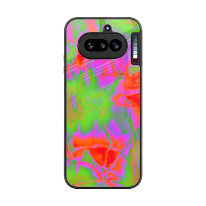 Triple Glow back phone cover | glass case for nothing phone 4a