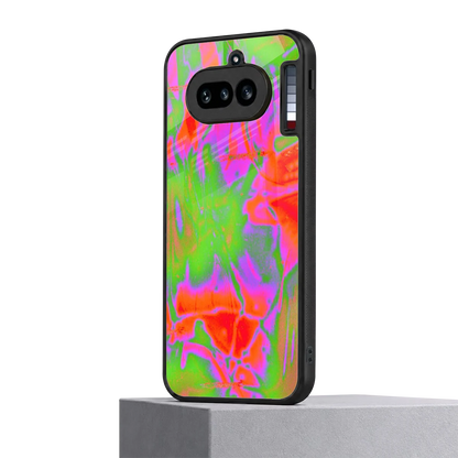 Triple Glow nothing phone 4a mobile cover | shockproof glass phone case