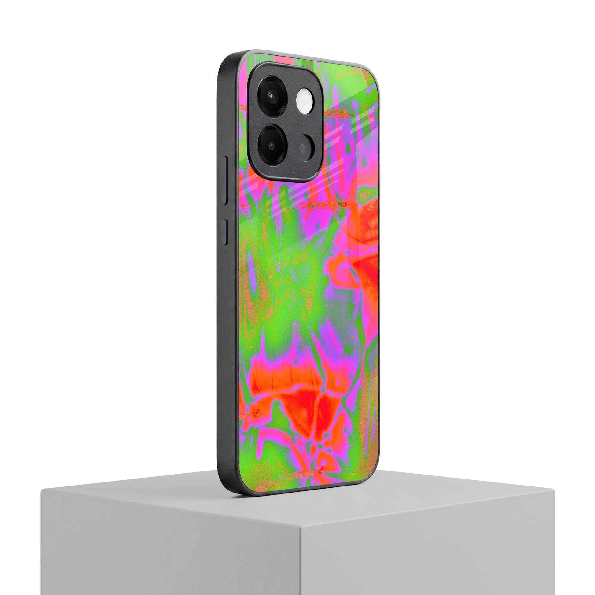 Triple Glow oneplus 13s mobile cover | shockproof glass phone case