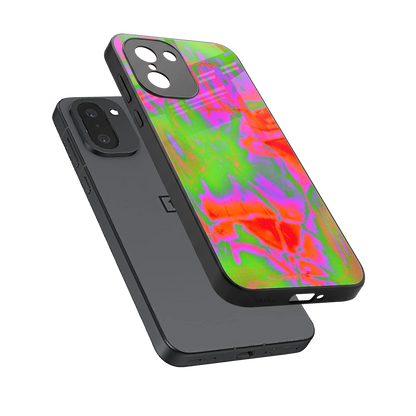 Triple Glow sleek oneplus 15r cover with tempered glass back and TPU edges