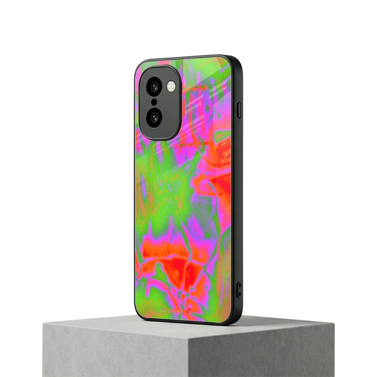 Triple Glow oneplus 15r mobile cover | shockproof glass phone case