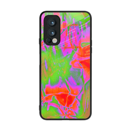 Triple Glow back phone cover | glass case for oneplus nord 2