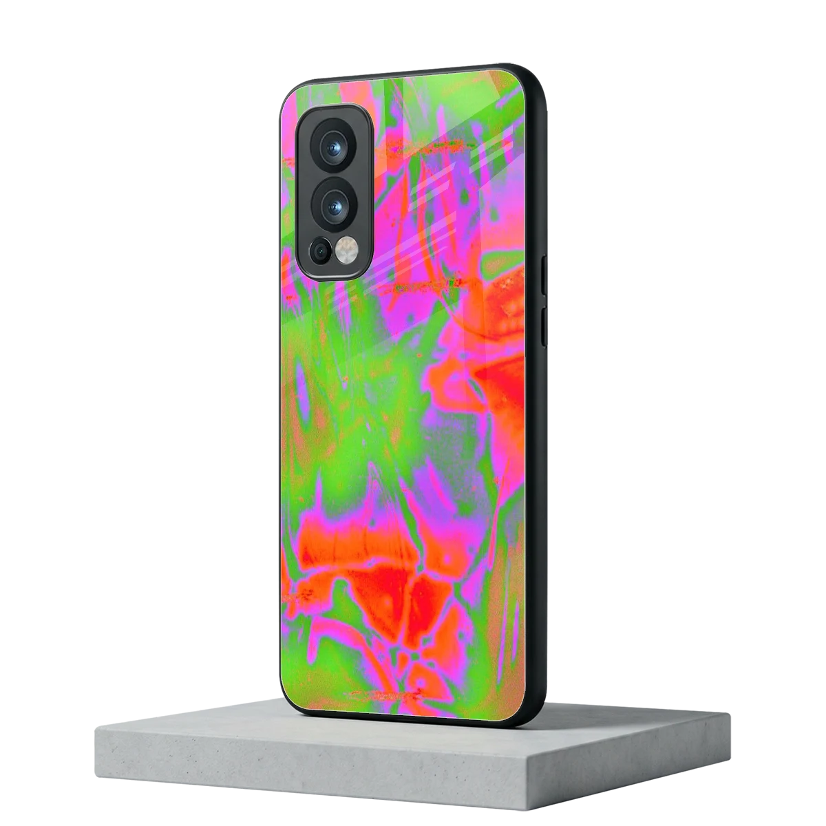 Triple Glow oneplus nord 2 mobile cover | shockproof glass phone case