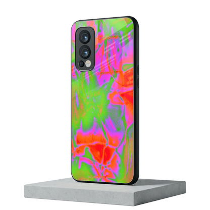 Triple Glow oneplus nord 2 mobile cover | shockproof glass phone case