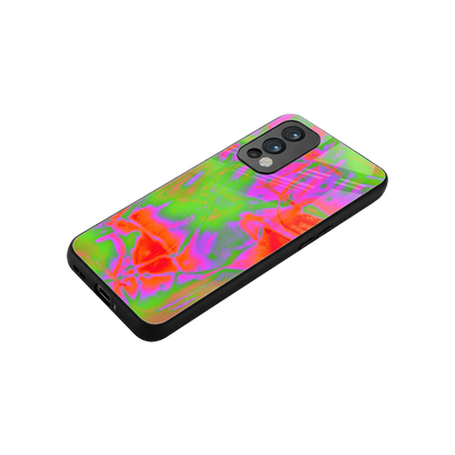 Triple Glow stylish phone case for oneplus nord 2 | glossy glass and slim fit