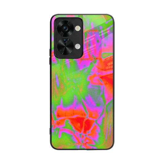 Triple Glow back phone cover | glass case for oneplus nord 2t