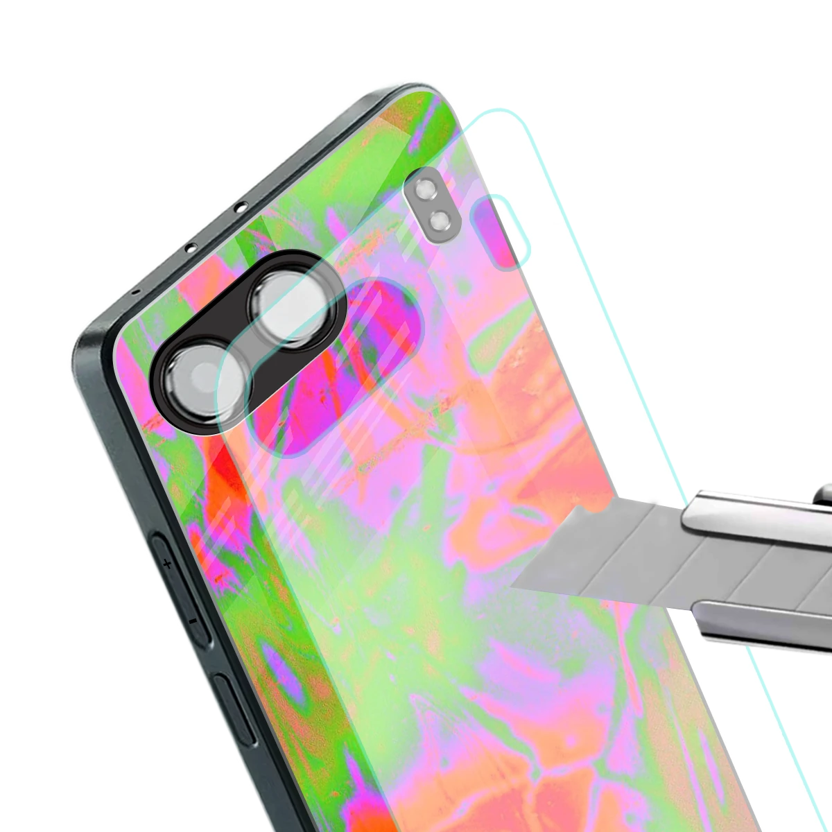 Triple Glow stylish phone case for oneplus nord 4 | glossy glass and slim fit