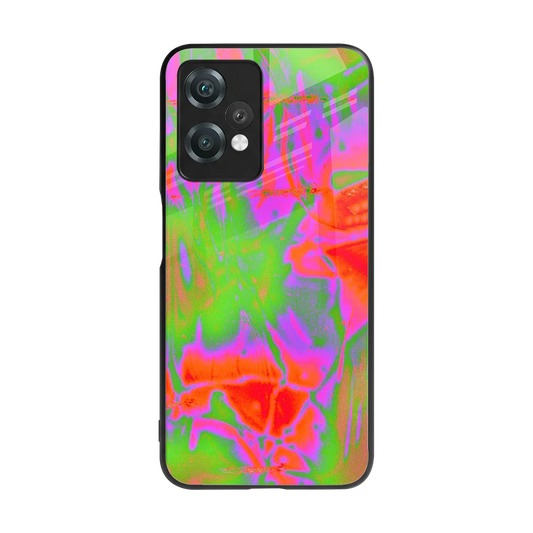 Triple Glow back phone cover | glass case for oneplus nord ce 2 lite