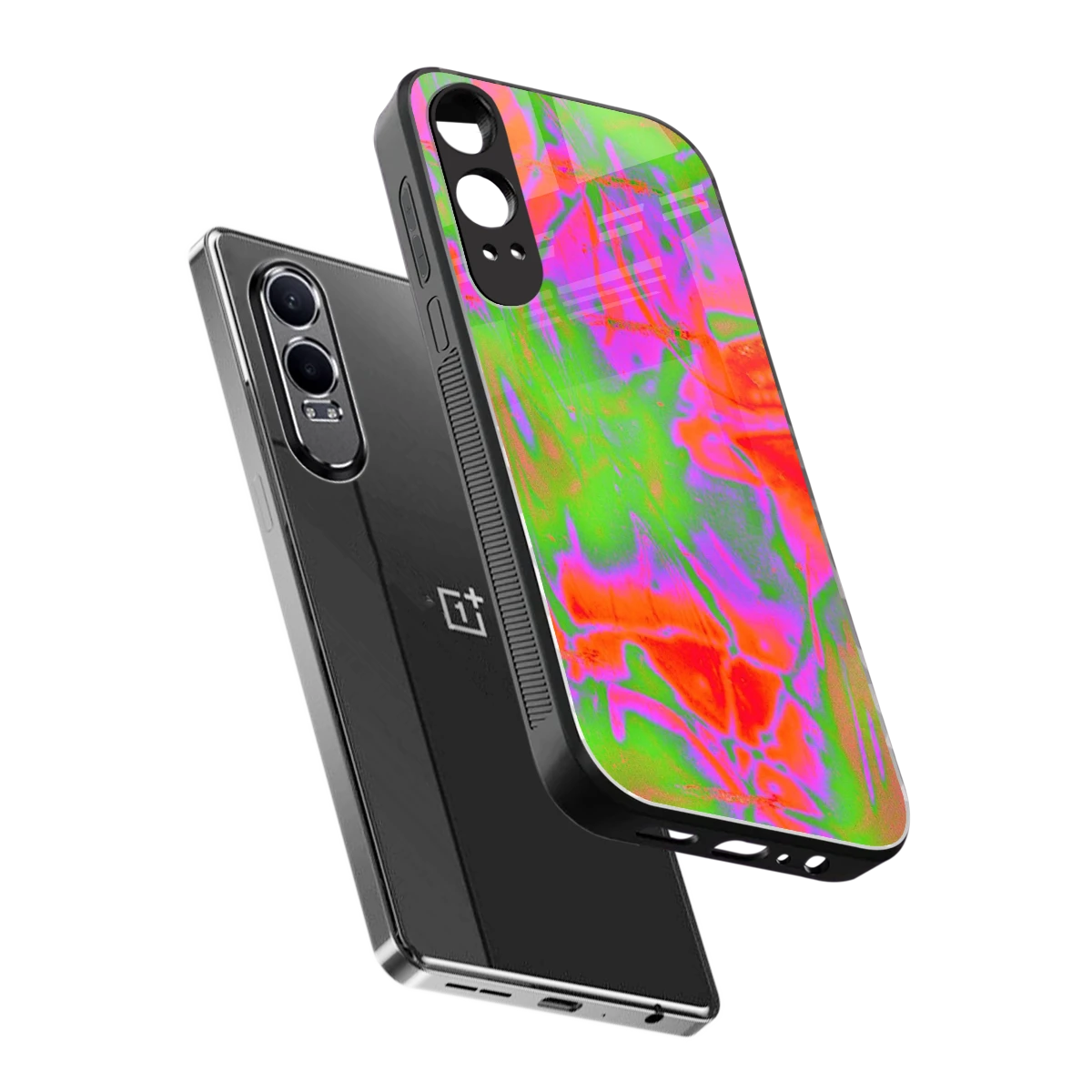 Triple Glow sleek oneplus nord ce 4 lite cover with tempered glass back and TPU edges