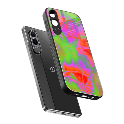 Triple Glow sleek oneplus nord ce 4 lite cover with tempered glass back and TPU edges