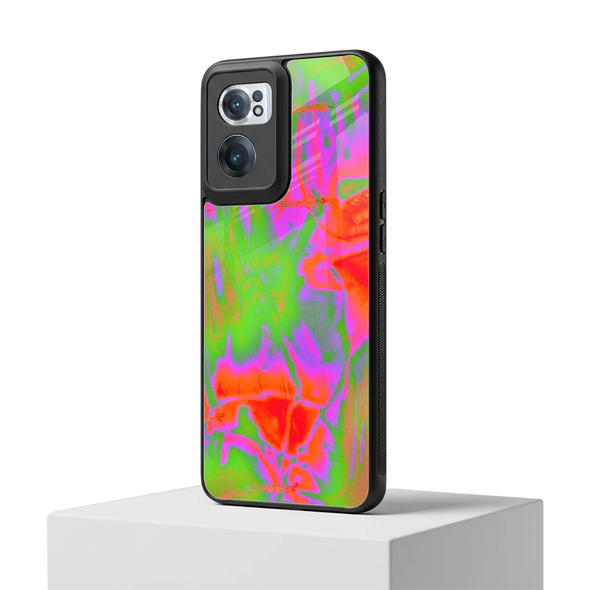 Triple Glow oneplus nord ce 2 mobile cover | shockproof glass phone case