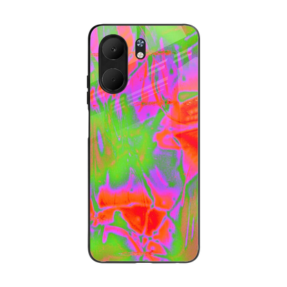 Triple Glow back phone cover | glass case for oppo a5x 5g